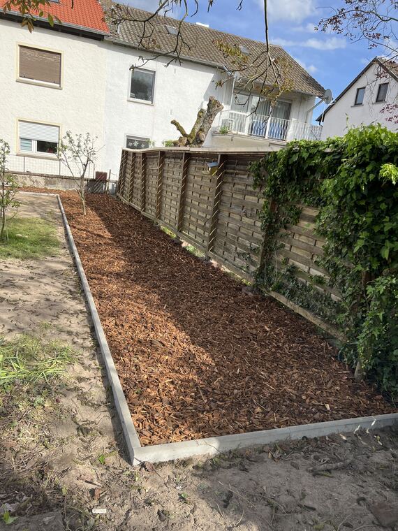 Beet neu angelegt und gemulcht